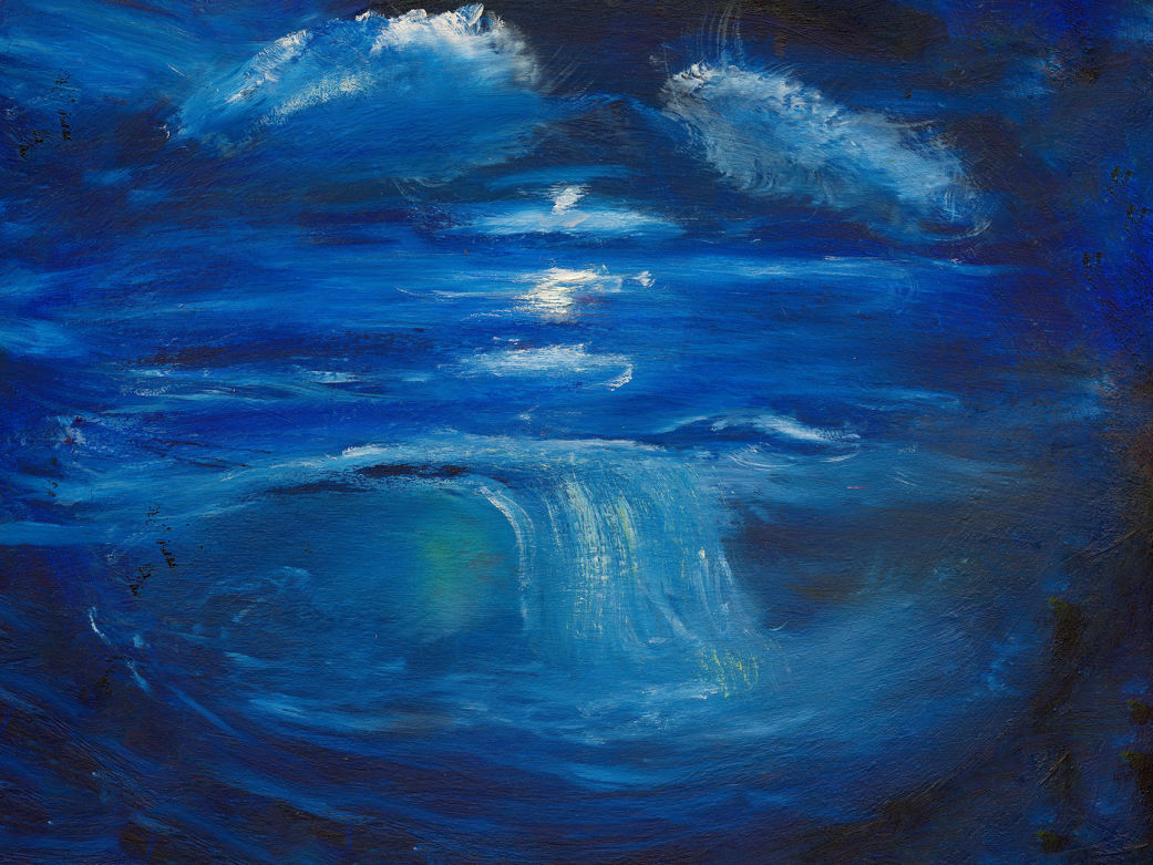 Under the moonlight (Oil on canvas) • Badave (aka David Tubiolo)